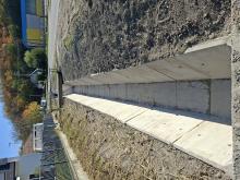 A Malom utca árok a kivitelezés eredményeként