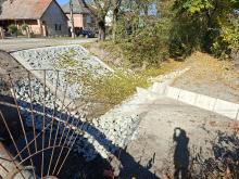 A Malom utca árok a kivitelezés eredményeként