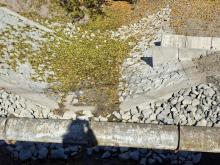 A Malom utca árok a kivitelezés eredményeként