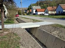 A Malom utca árok a kivitelezés eredményeként