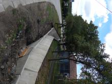 A Malom utca árok a kivitelezés közben